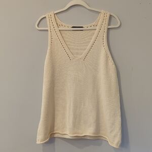 Hatch Maternity Tank Top Ivory Knit size Large